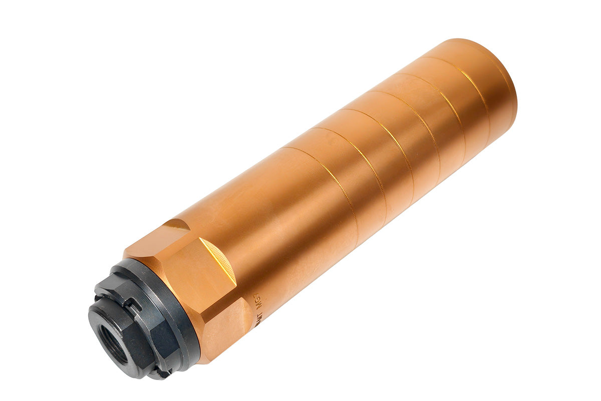Airsoft Artisan CNC Aluminum REX Style Suppressor with 3 Prong Flash Hider (14mm CCW / 2026 Ver.)