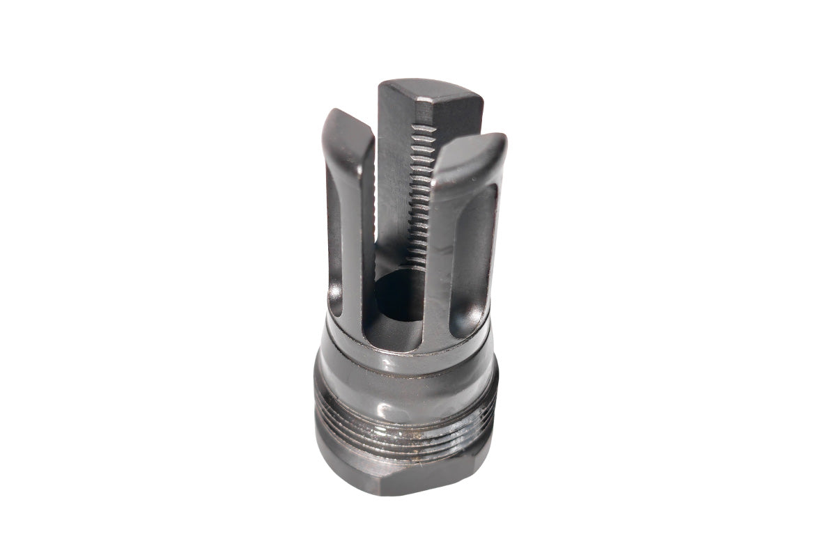 Airsoft Artisan CNC Aluminum REX Style Suppressor with 3 Prong Flash Hider (14mm CCW / 2026 Ver.)