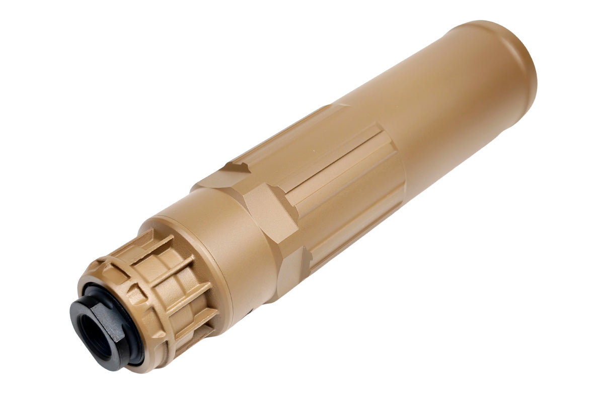 Airsoft Artisan CG SGI-6 Style Dummy Silencer With PIG Flash Hider (Tan)