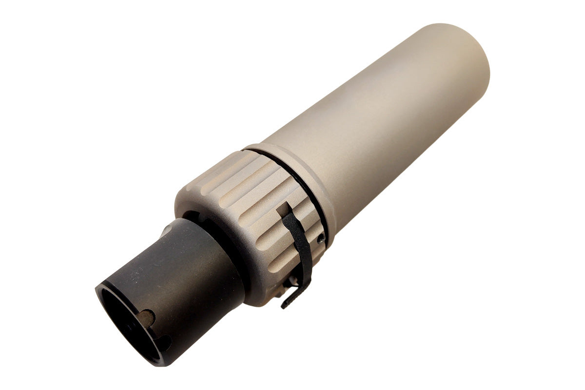 Airsoft Artisan VS QD Dummy Suppressor With Flash Hider for AK AEG/GBB Series Airsoft (24mm CW/ Titanium Grey)