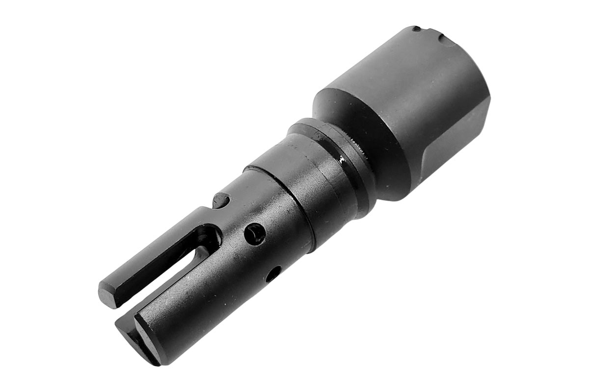 Airsoft Artisan VS QD Dummy Suppressor With Flash Hider for AK AEG/GBB Series Airsoft (24mm CW/ Titanium Grey)