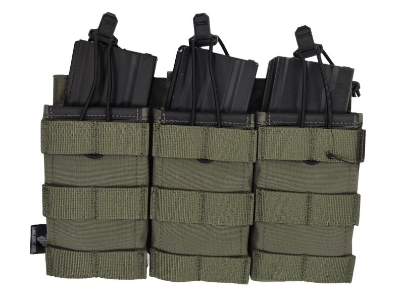 APE Force Gear M4 3-MAG Pouch Ranger Long (Ranger Geen)