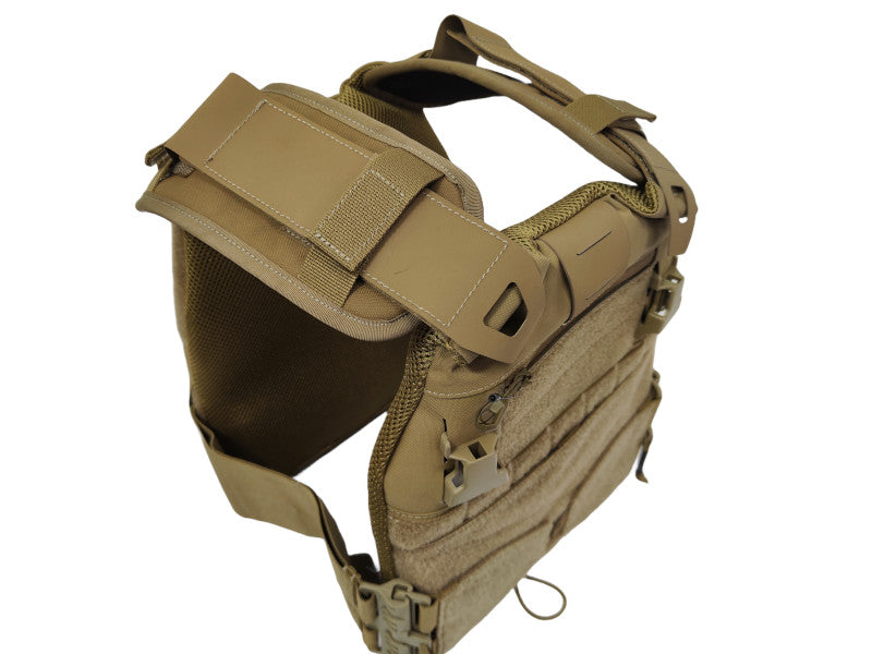 APE Force Gear Adjustable Shoulder Pads (Pairs/ Coyote Brown)