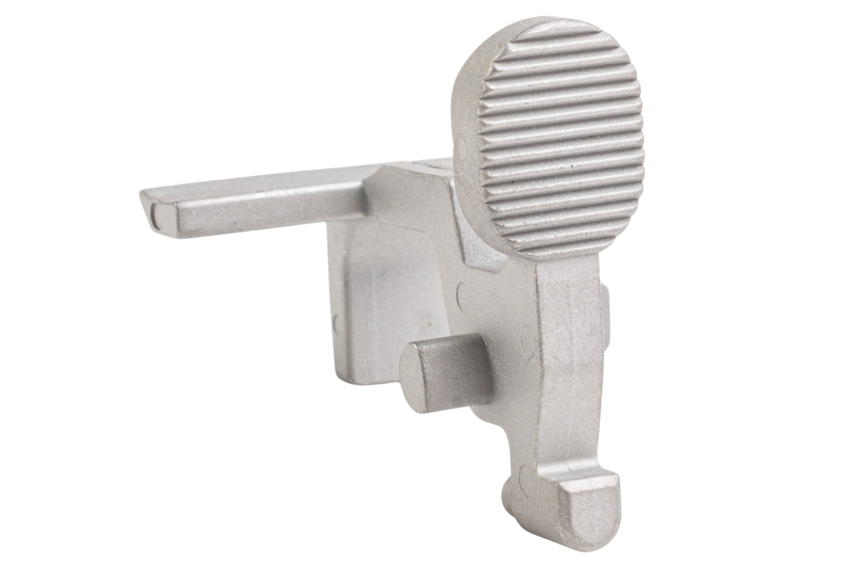Angry Gun Stainless Steel Bolt Stop For Tokyo Marui MWS GBB (Silver)