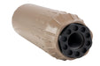 Angry Gun 3D Printed Flow 556K Dummy Suppressor (Cerakote FDE) w/ Tornado Flash Hider (14mm CCW)