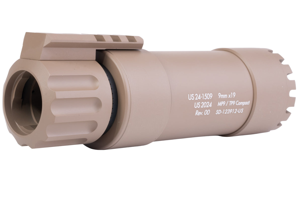 Angry Gun Compact Tracer For KWA MP9 / KSC TP9 GBB Airsoft (Dark Earth/ Flame effect)