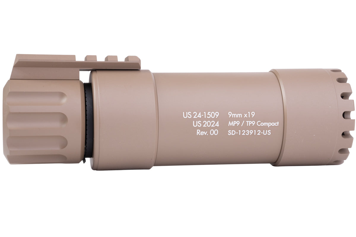 Angry Gun Compact Tracer For KWA MP9 / KSC TP9 GBB Airsoft (Dark Earth/ Flame effect)
