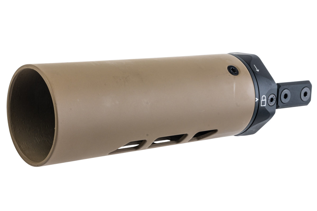 Angry Gun M-RAC Style 6.5 inch Carbon Front Shield for APFG MCX LT GBB (Type B/ Cerakote FDE)