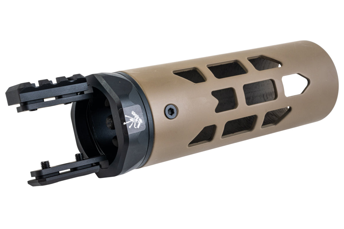 Angry Gun M-RAC Style 6.5 inch Carbon Front Shield for APFG MCX LT GBB (Type B/ Cerakote FDE)