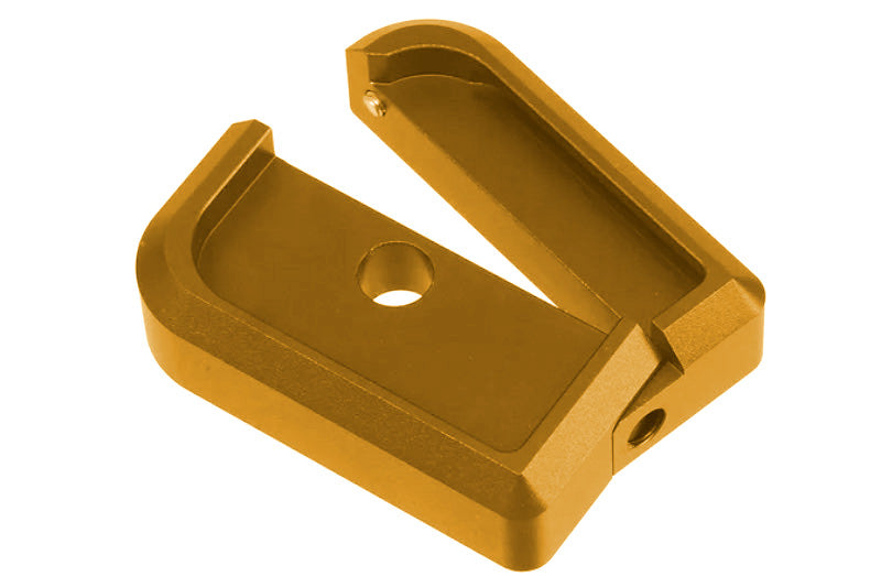 AIP CNC Aluminum Puzzle Magazine Base For Tokyo Marui Hi Capa GBB Airsoft (Gold)