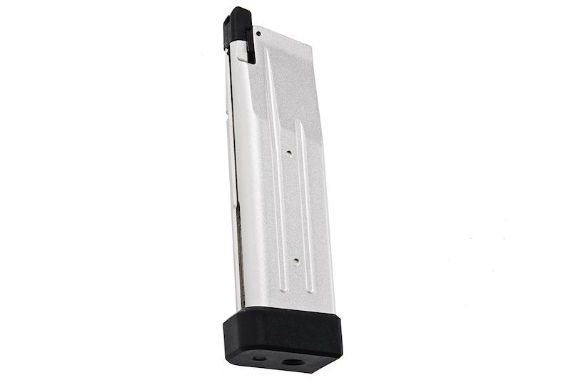 Alpha Parts CNC Aluminum 31 Rds Gas Magazine For Tokyo Marui Hi Capa Gas Airsoft (Silver)