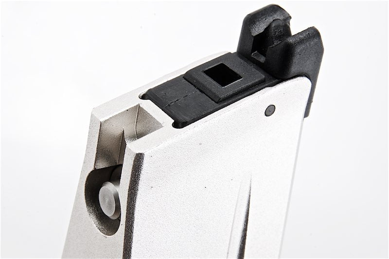 Alpha Parts CNC Aluminum 31 Rds Gas Magazine For Tokyo Marui Hi Capa Gas Airsoft (Silver)