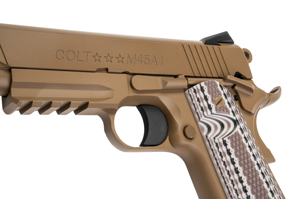 EMG (Army Armament) Cybergun Colt Licensed 1911 M45A1 GBB Airsoft Pistol (T8/ FDE)