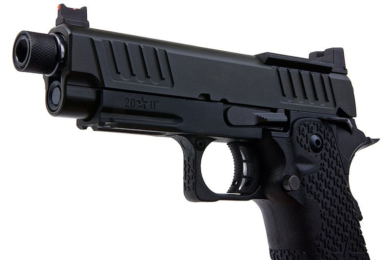 Army Armament X T8 Staccato C2 2011 RMR w/ Thread Outer Barrel Green Gas Airsoft Pistol