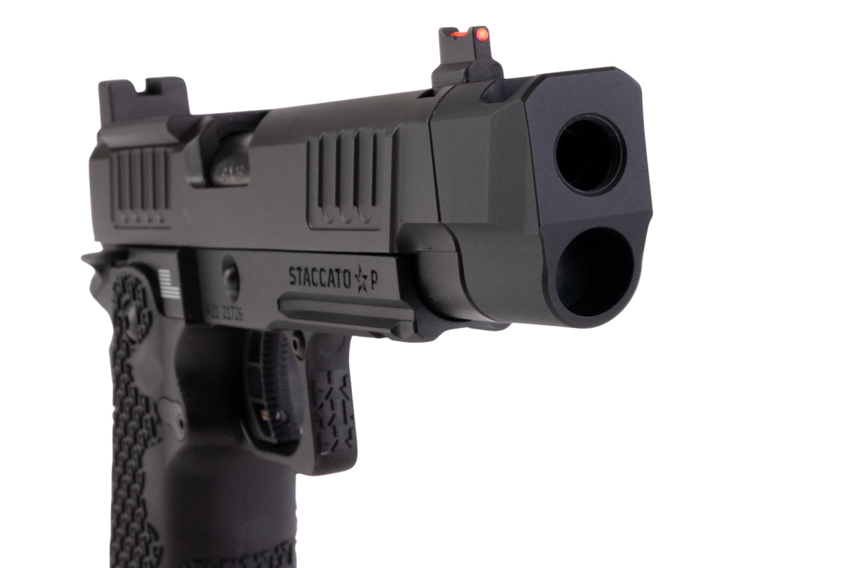 EMG (Army X T8 Upgrade) 6mm Pro Shop Staccato P 2011 w/ Compensator Gas Airsoft Pistol (R611-2)