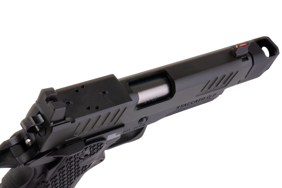 EMG (Army X T8 Upgrade) 6mm Pro Shop Staccato P 2011 w/ Compensator Gas Airsoft Pistol (R611-2)