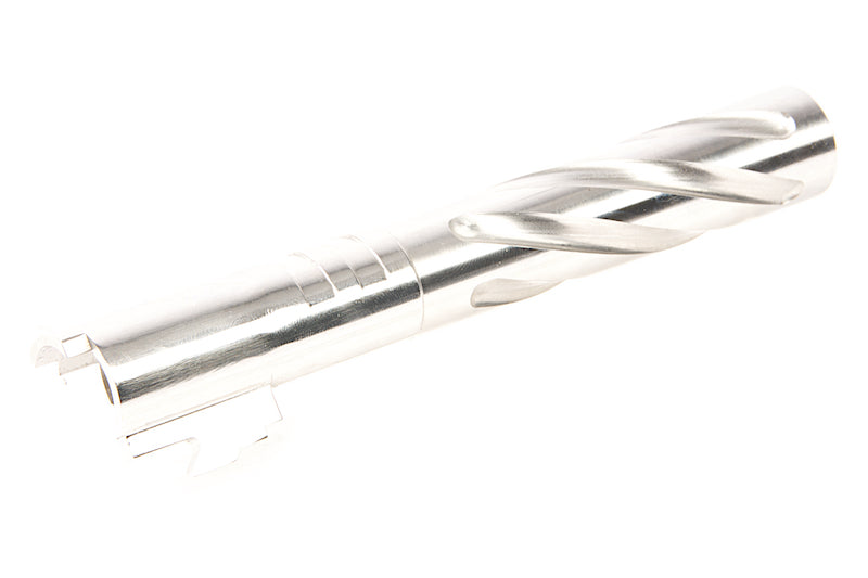 GK Tactical Stainless Steel Tornado Outer Barrel for Tokyo Marui Hi-Capa 5.1 GBB (Silver)