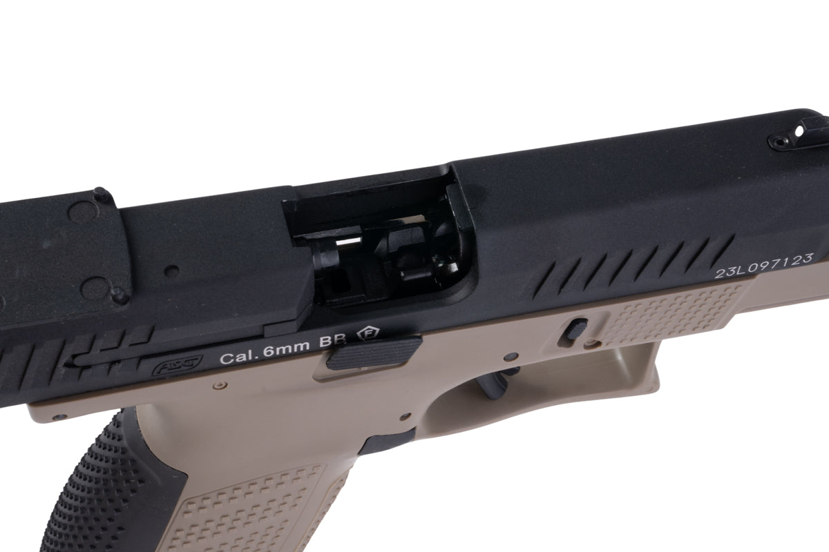 ASG CZ P-10C GBB CO2 Pistol Airsoft (Threaded Barrel/ Optics Plate Ready/ 2 Tone)