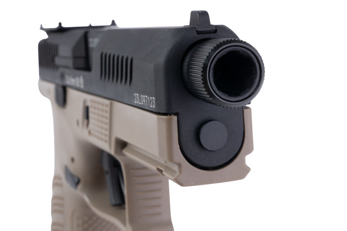 ASG CZ P-10C GBB CO2 Pistol Airsoft (Threaded Barrel/ Optics Plate Ready/ 2 Tone)