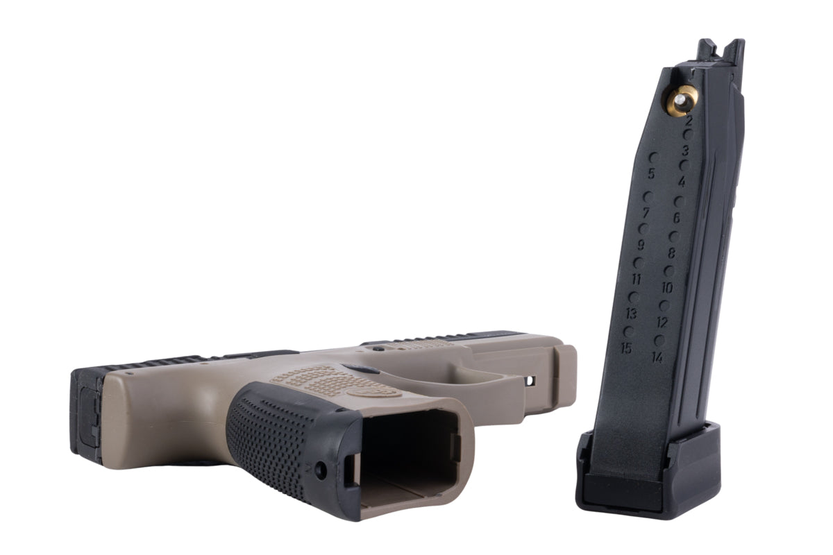 ASG CZ P-10C GBB CO2 Pistol Airsoft (Threaded Barrel/ Optics Plate Ready/ 2 Tone)