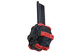 AW Custom 350rds Drum Magazine for Tokyo Marui/ WE/ AW Desert Eagle Series Airsoft (Black/Red)