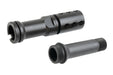 BBT Steel Extend Outer Barrel with Flash Hider For VFC M249 GBB Airsoft (Short Type)