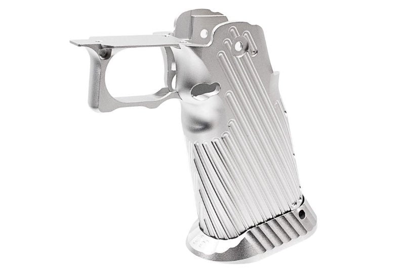 Bomber CNC Aluminum INF Style Grip For Tokyo Marui Hi Capa GBB Airsoft (Silver)