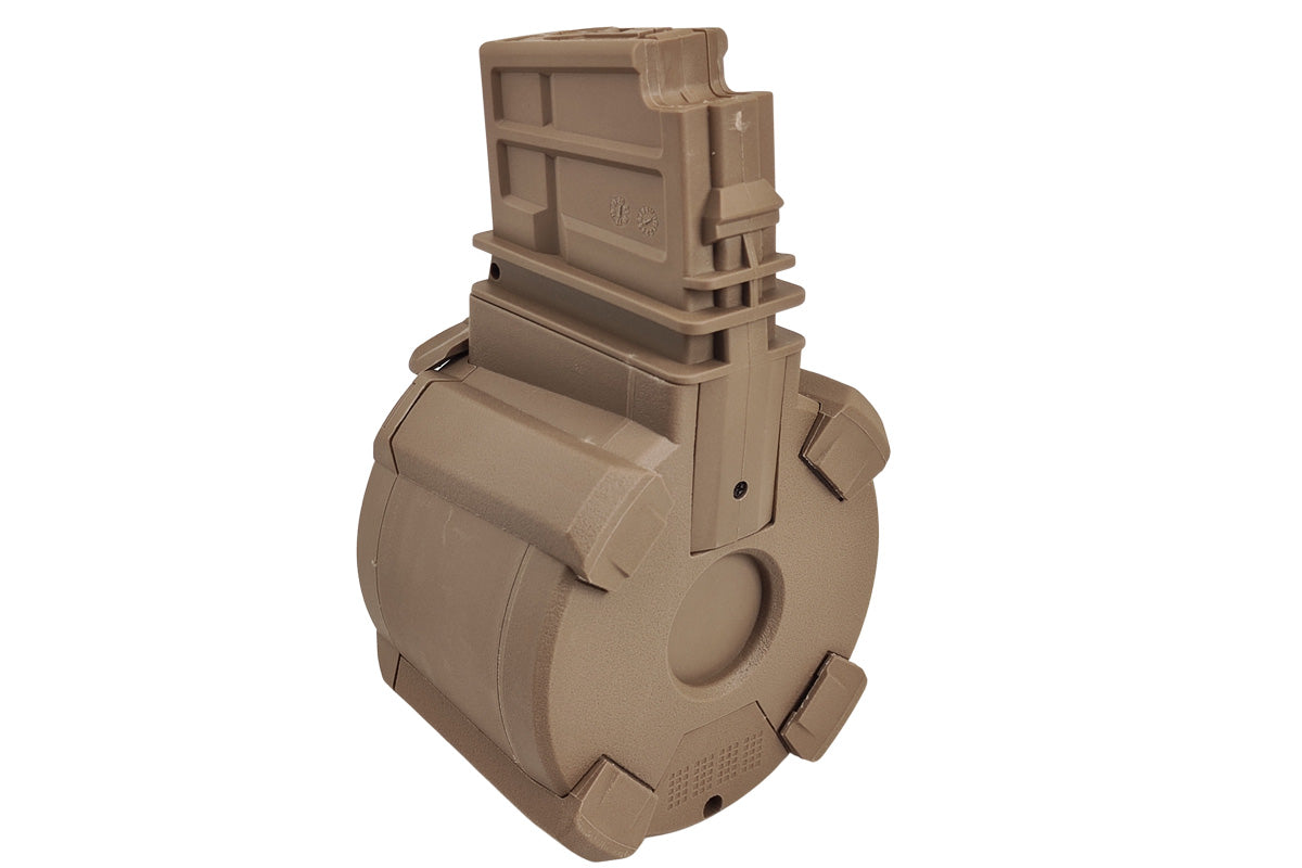 Battleaxe 1400 Rounds Electric Drum Magazine for G36 AEG Airsoft Rifle (DE)