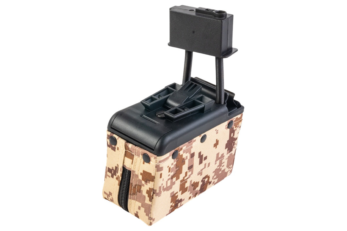 Battleaxe 2200 rounds Sound Control Drum Magazine For A&K M249 AEG (Digital Desert )