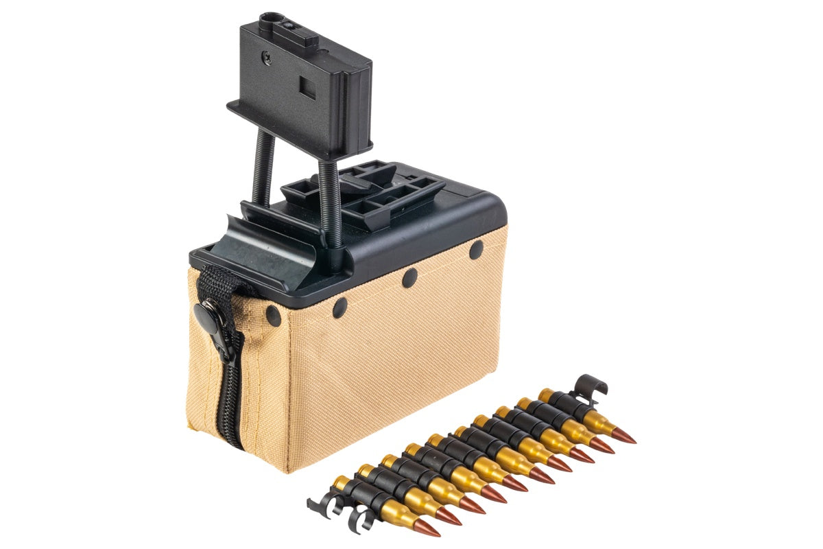 Battleaxe 2200 rounds Sound Control Drum Magazine For A&K M249 AEG (Tan)