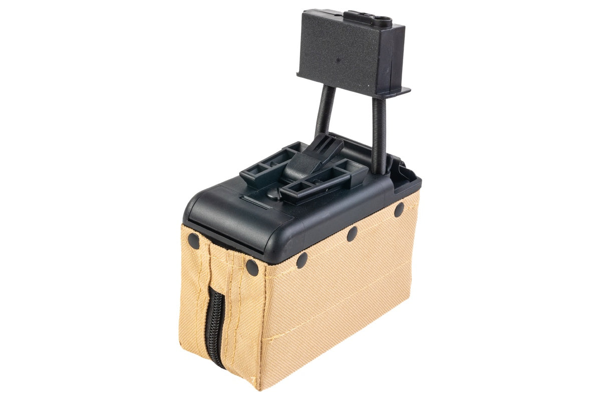 Battleaxe 2200 rounds Sound Control Drum Magazine For A&K M249 AEG (Tan)