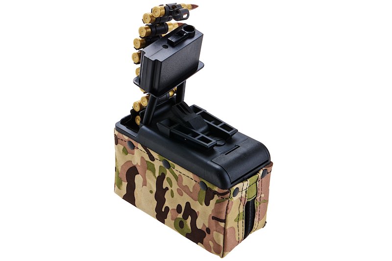 Battleaxe x T8 2000 rds Sound Control Drum Magazine For A&K M249 AEG (Turbine System/ Multicam)