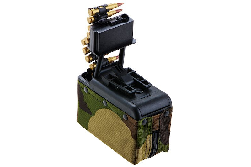 Battleaxe x T8 2000 rds Sound Control Drum Magazine For A&K M249 AEG (Turbine System/ Woodland)