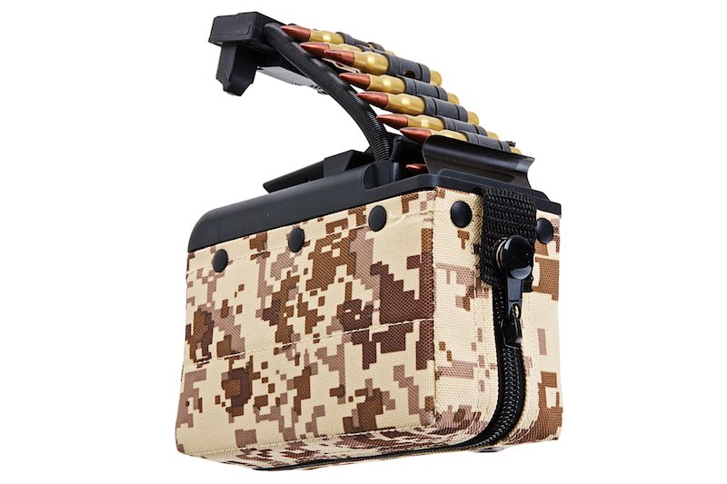 Battleaxe x T8 2000 rds Sound Control Drum Magazine For A&K MK46 Mod 0 Minimi AEG (Turbine System/ DD)
