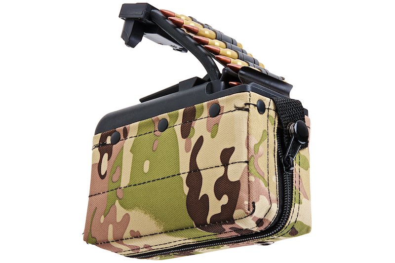 Battleaxe x T8 2000 rds Sound Control Drum Magazine For A&K MK46 Mod 0 Minimi AEG (Turbine System/ MC)