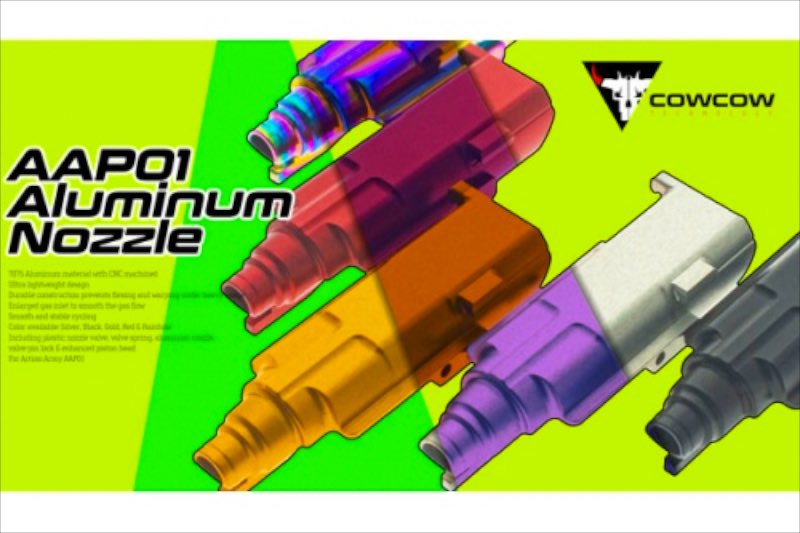 COWCOW Technology Aluminum Nozzle For Action Army AAP 01 GBB Airsoft (Gold)