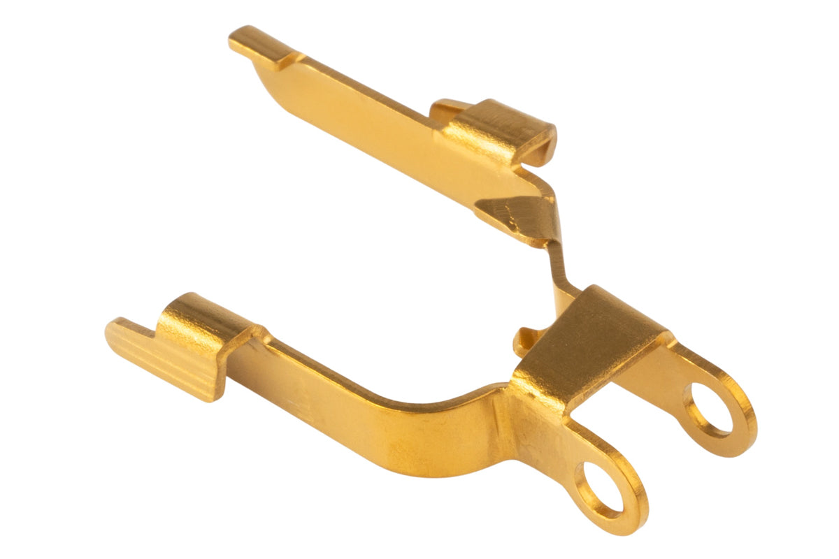 COWCOW Technology Stainless Steel Slide Lock For Action Army AAP01 GBB Airsoft (Gold)