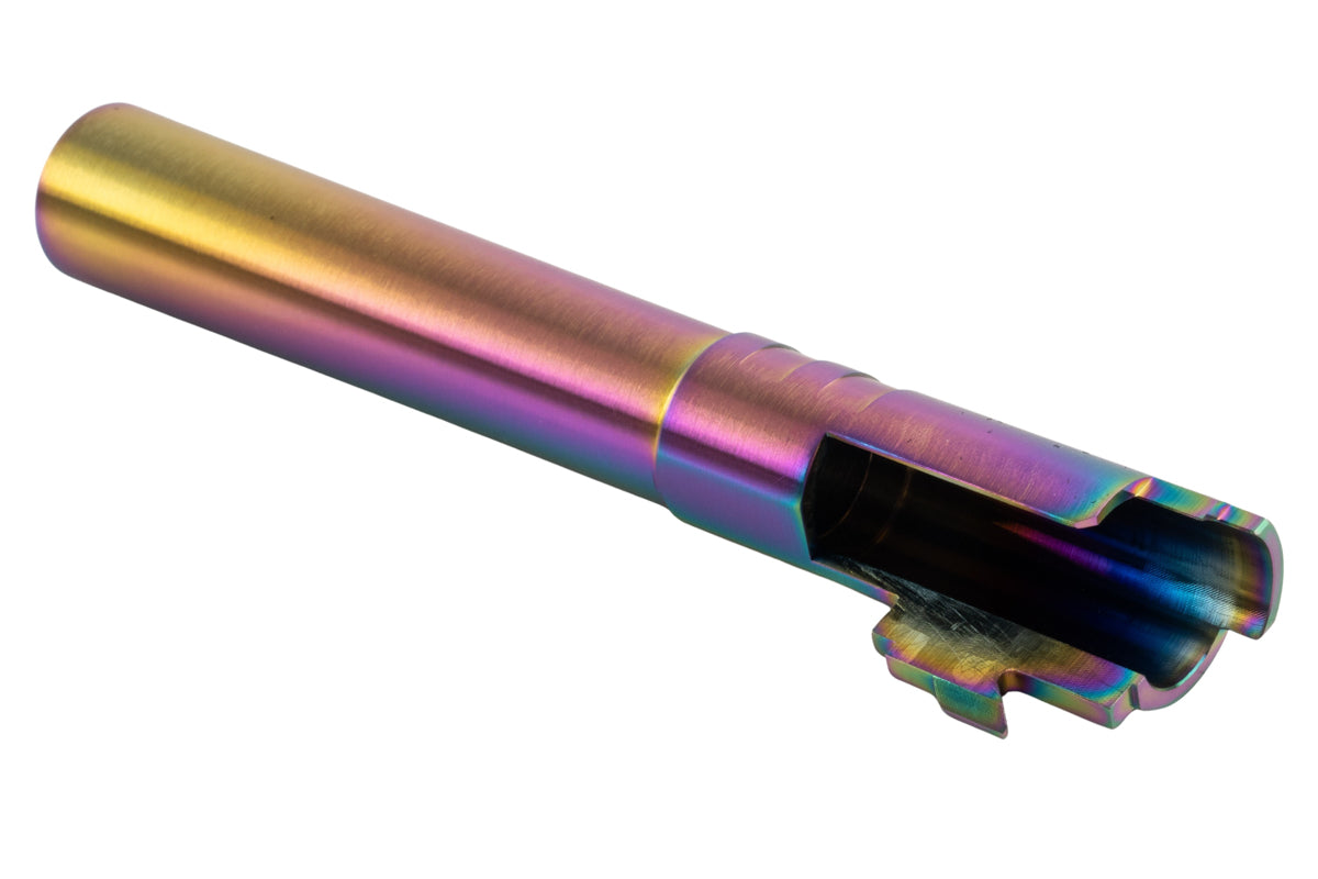 COWCOW Technology (.40 marking) OB1 SS Threaded Outer Barrel For Tokyo Marui Hi-Capa 5.1 GBB (Rainbow)