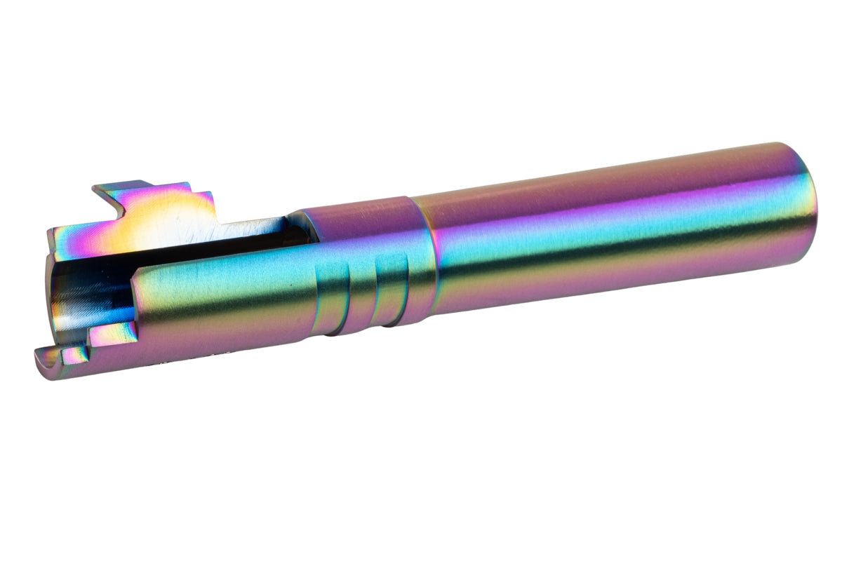 COWCOW Technology SS Threaded Outer Barrel (.45 marking) For Tokyo Marui Hi-Capa 4.3 GBB (Rainbow)