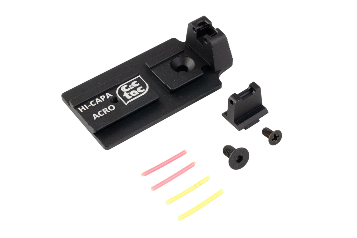 C&C Tac ACRO Adapter Plate Mount Sight Set For Tokyo Marui 5.1 GBB Airsoft