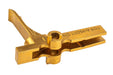 C&C Tac AT* Flat Style Trigger For VFC M4 GBB/ APFG MPX MCX GBB Airsoft (MIM Steel/ Gold)