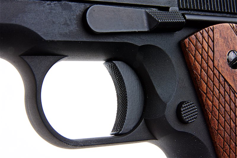 Cybergun AO 1911 GBB Airsoft Pistol (Matt Black w/ Wood Grip)