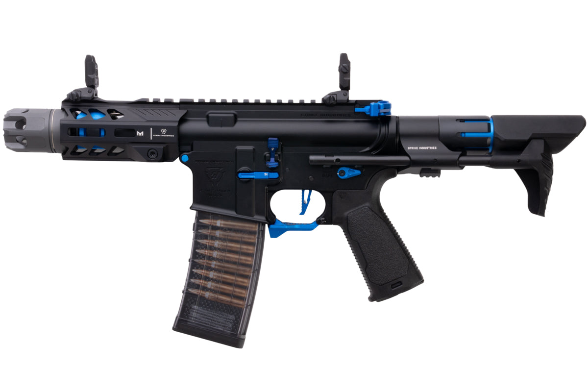 EMG Strike Industries 4 inch AR Strike Oppressor M4 Short Barrel GBB Airsoft Rifle (CYMA CGS System - BK/BL)