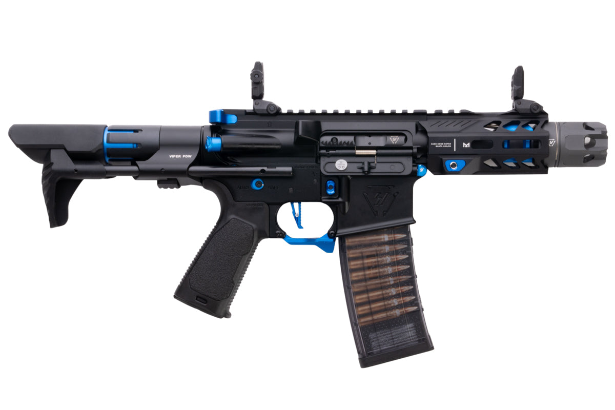 EMG Strike Industries 4 inch AR Strike Oppressor M4 Short Barrel GBB Airsoft Rifle (CYMA CGS System - BK/BL)