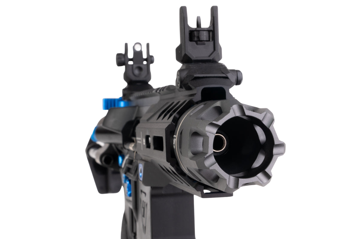 EMG Strike Industries 4 inch AR Strike Oppressor M4 Short Barrel GBB Airsoft Rifle (CYMA CGS System - BK/BL)