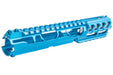 CTM TAC CNC Aluminum FUKU-2 Upper Set For Action Army AAP01 GBB (Long Cutout Version, Blue/Silver)