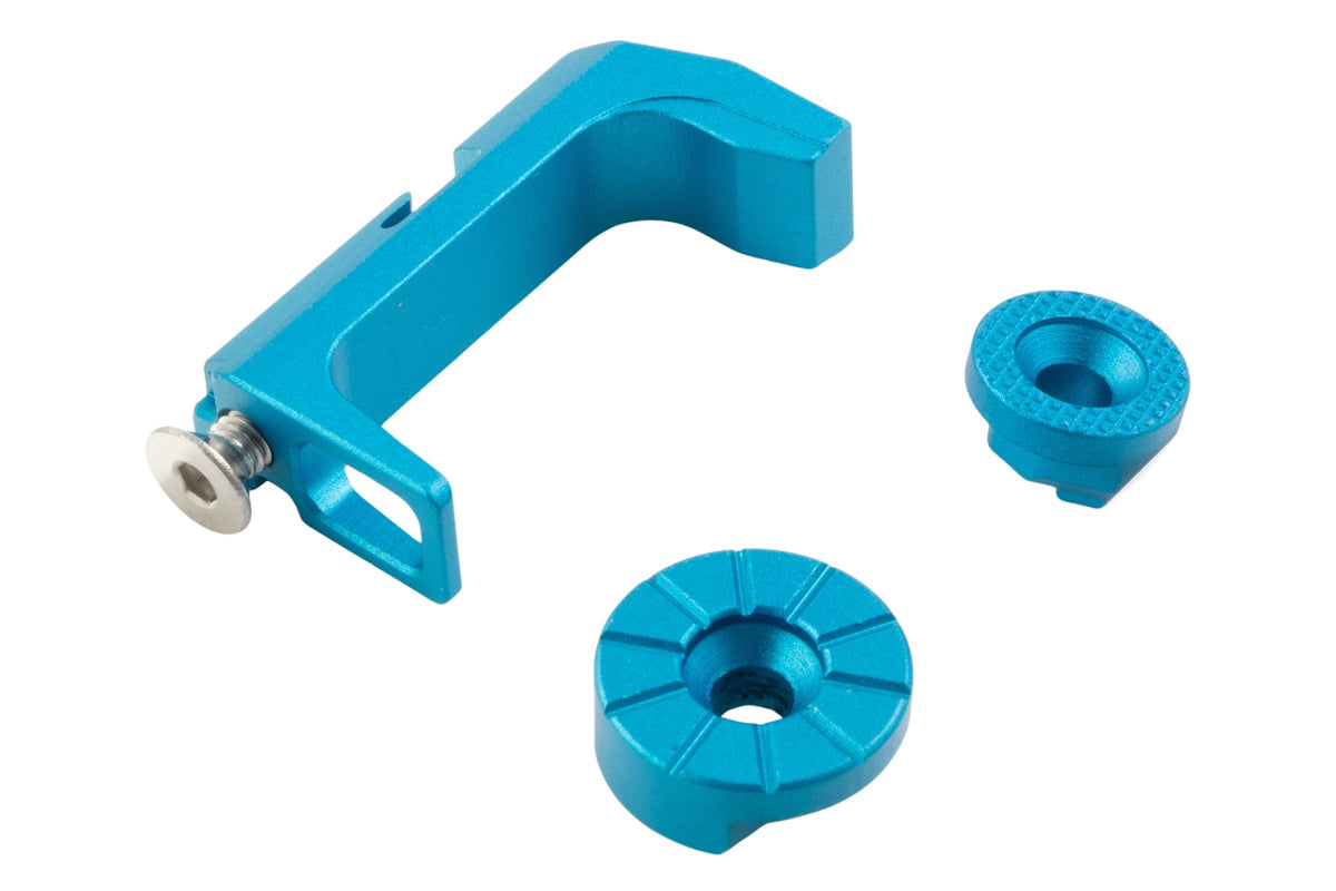 CTM TAC FUKU 2 Frame Magazine Release Set For Action Army AAP01 Airsoft (Blue)