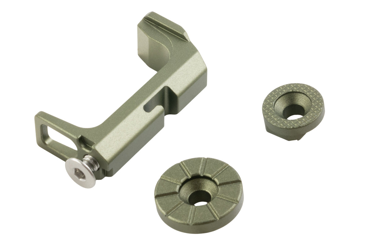 CTM TAC FUKU 2 Frame Magazine Release Set For Action Army AAP01 Airsoft (Green)