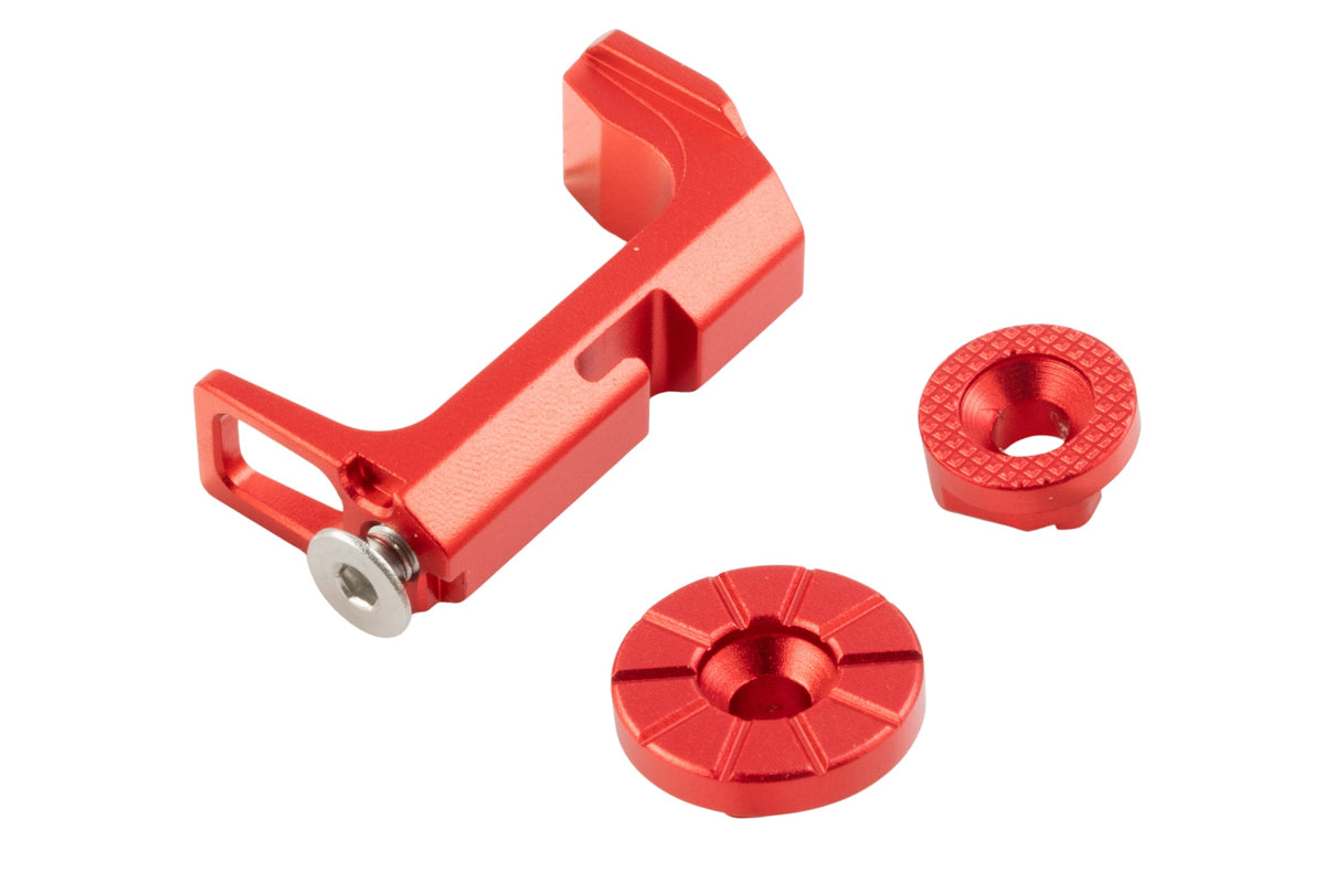 CTM TAC FUKU 2 Frame Magazine Release Set For Action Army AAP01 Airsoft (Red)