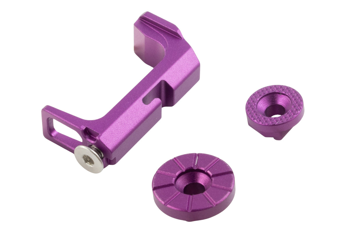 CTM TAC FUKU 2 Frame Magazine Release Set For Action Army AAP01 Airsoft (Violet)